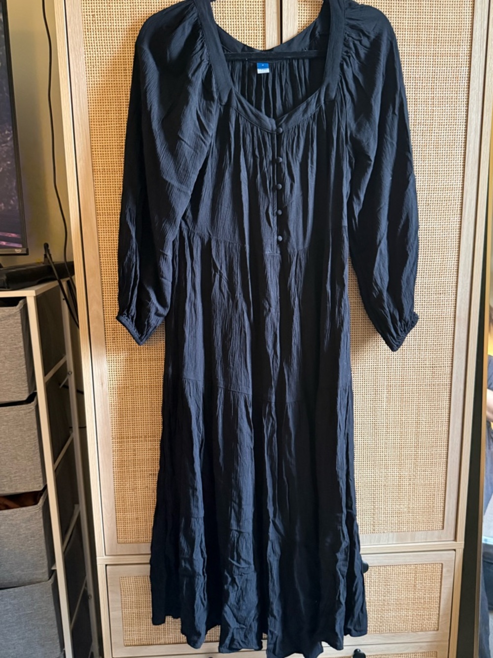 Old navy black peasant dress
